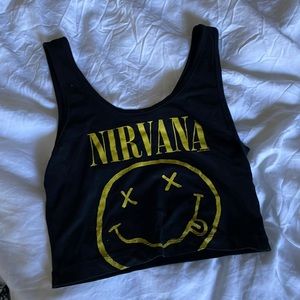 Nirvana crop top tank top